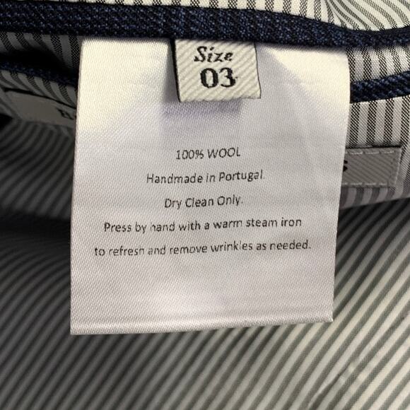 BROOKLYN TAILORS Size 38 Regular Blue Plaid Wool Notch Lapel Sport Coat - Picture 9 of 9